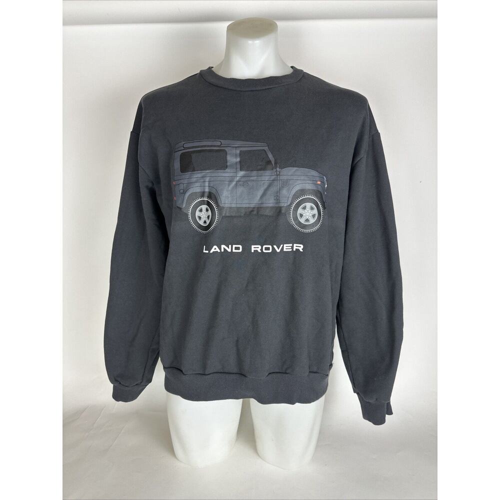 RARE Black Land Rover Logo Genuine Car Auto Crewneck Medium